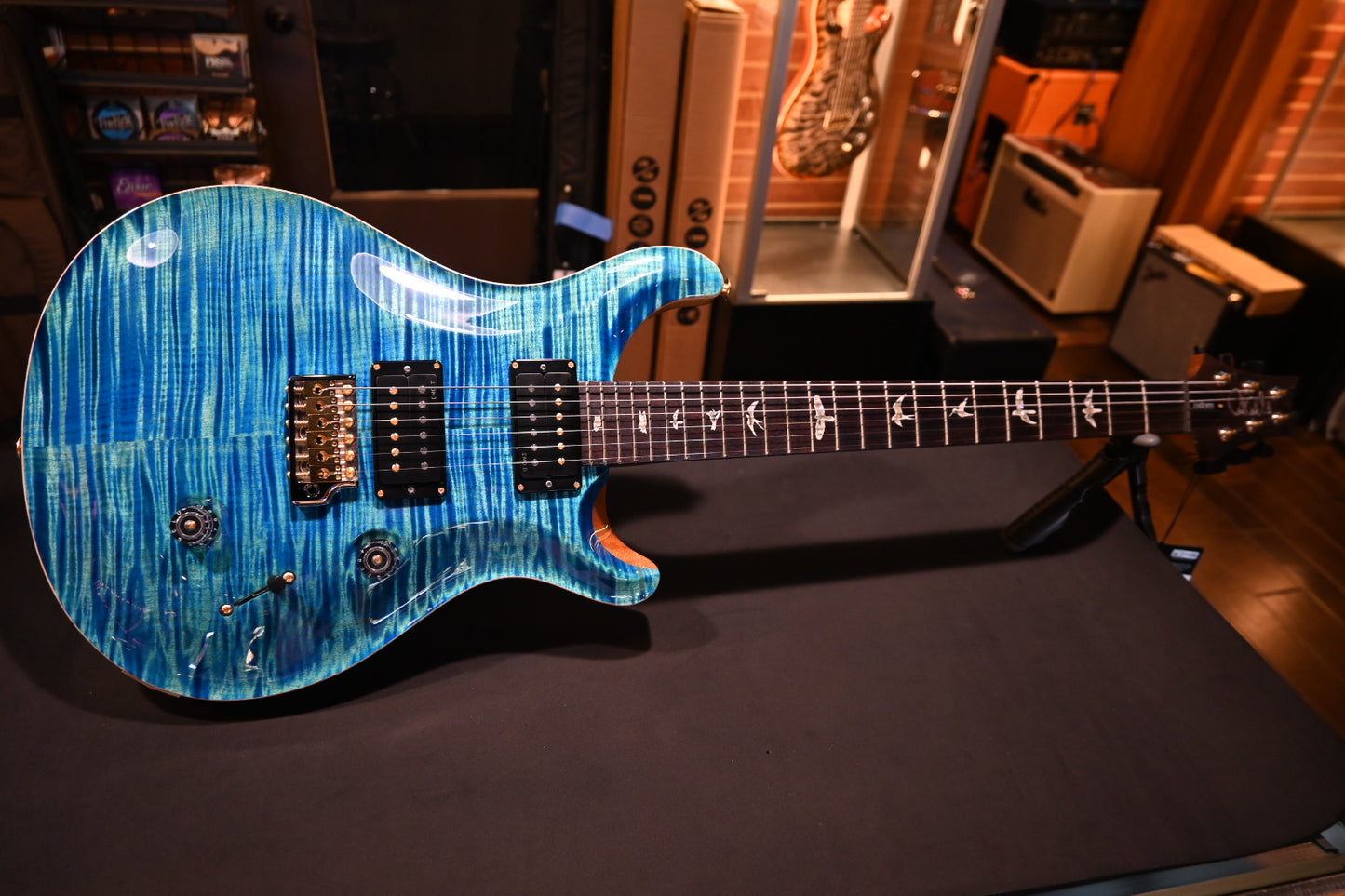 PRS Custom 24 10-Top Limited - Arctic Blue Guitar #0545