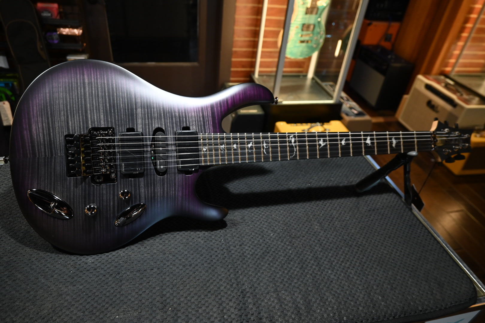 PRS SE Chleo Herman Li Signature - Charcoal Purple Burst Guitar #5734 - Danville Music