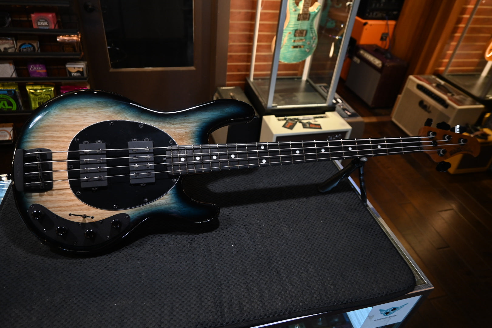 Music Man Stingray Special HH - Mean Blue Burst Bass #0962 - Danville Music