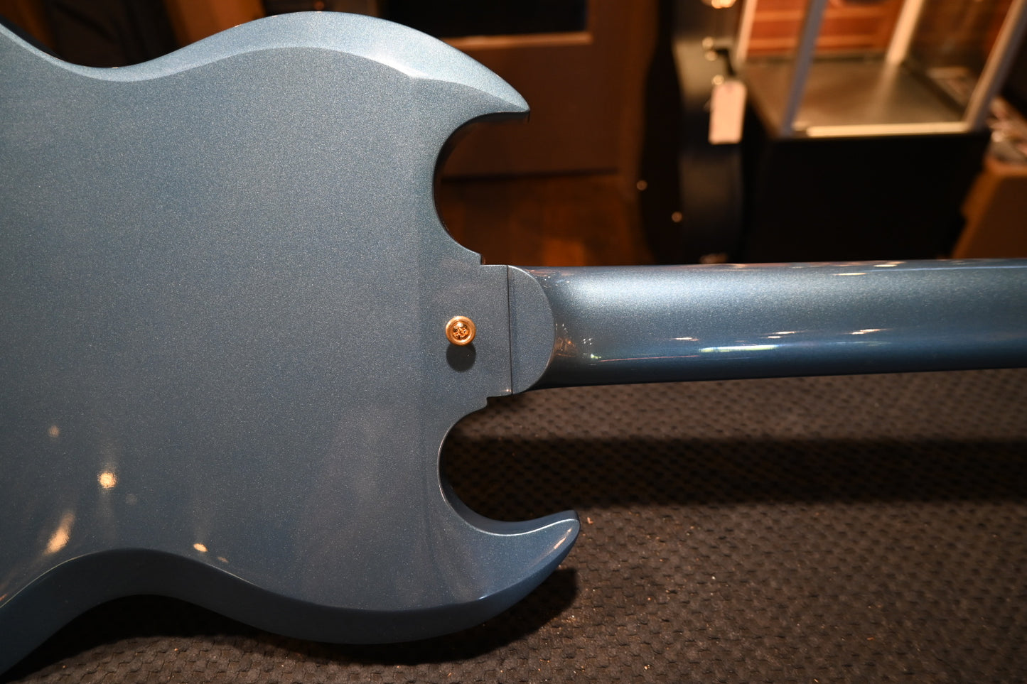 Gibson Custom Shop 1963 Les Paul SG Custom 3-Pickup Bigsby VOS “Hendrix” PSL - Pelham Blue Guitar #3223