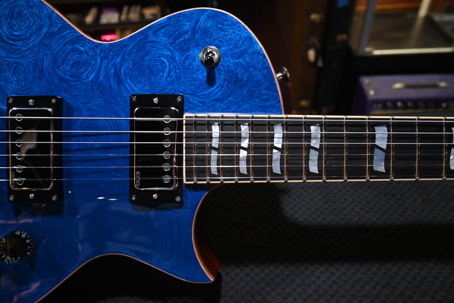 ESP Eclipse USA 2025 - Galaxy Blue Marble Guitar #5222 - Danville Music