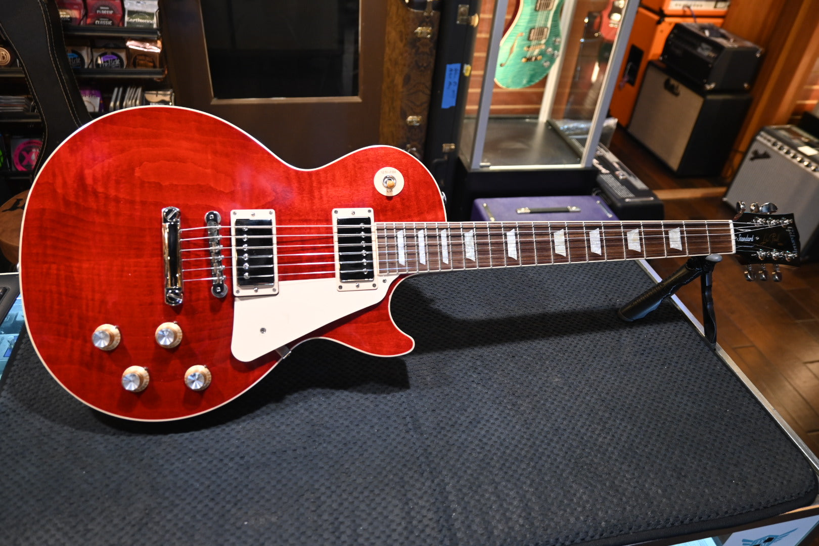 Gibson Les Paul Standard ‘60s Figured Top 2023 - Cardinal Red Guitar #0020 - Danville Music