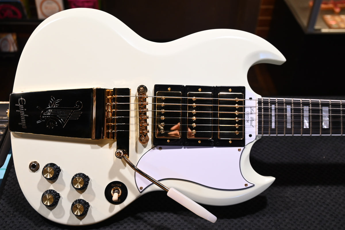 Epiphone IGC 1963 Les Paul SG Custom With Maestro Vibrola 2025 - Classic White Guitar #0348