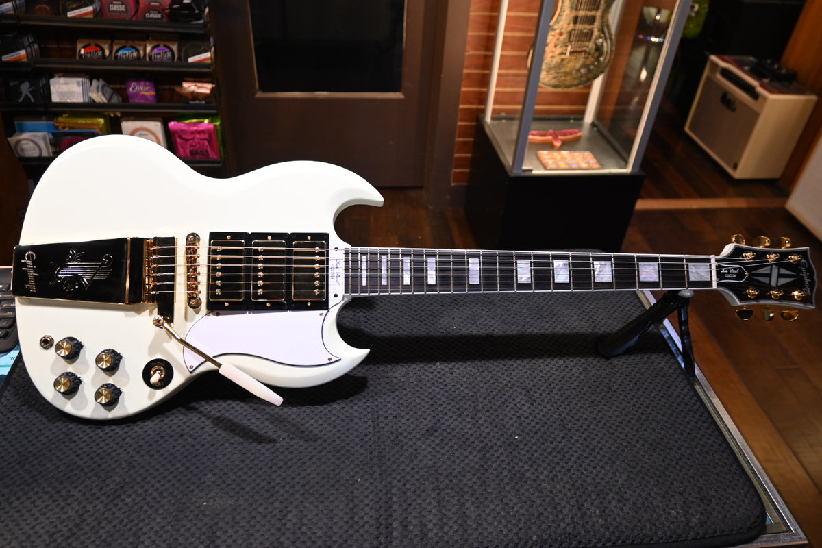 Epiphone IGC 1963 Les Paul SG Custom With Maestro Vibrola 2025 - Classic White Guitar #0348