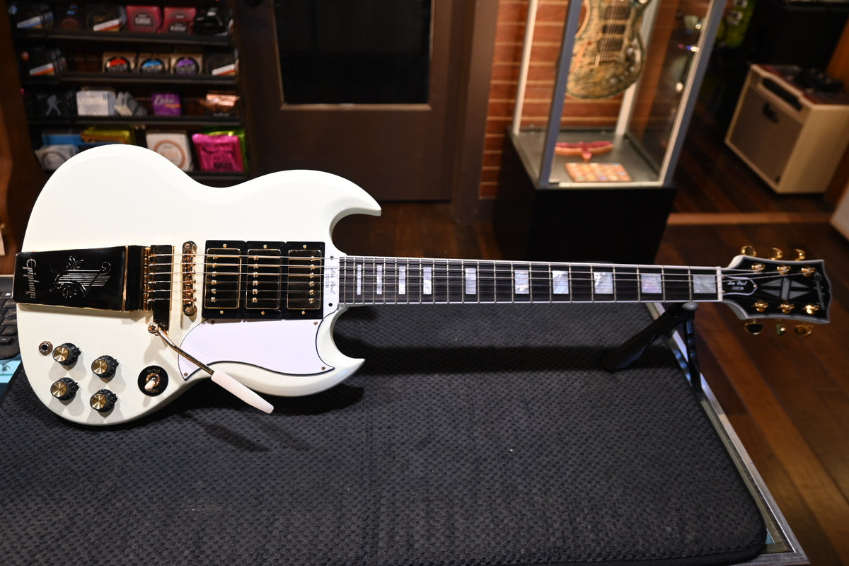 Epiphone IGC 1963 Les Paul SG Custom With Maestro Vibrola 2025 - Classic White Guitar #0348