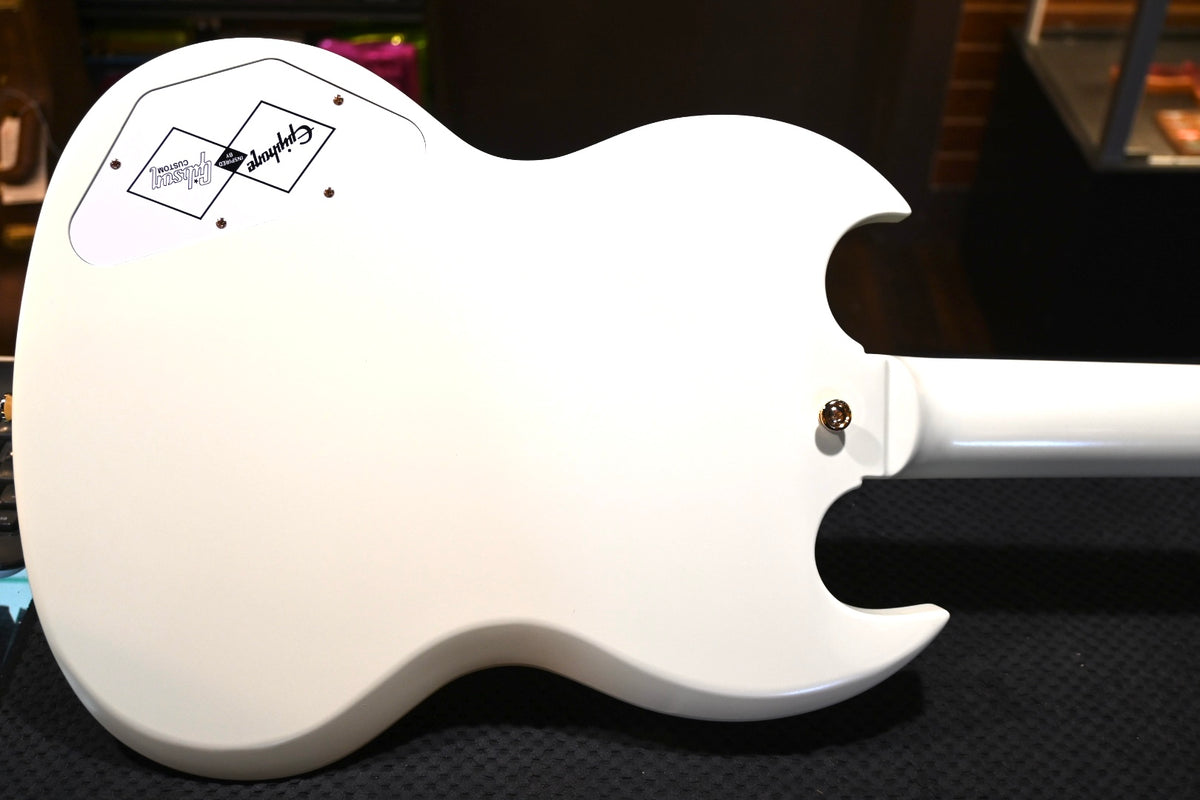 Epiphone IGC 1963 Les Paul SG Custom With Maestro Vibrola 2025 - Classic White Guitar #0348