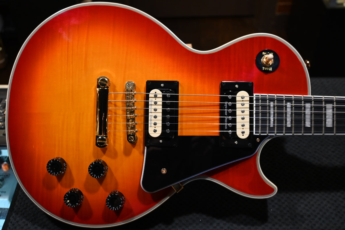 Epiphone Les Paul Custom w/ Seymour Duncan Pearly Gates 2025 - Heritage Cherry Sunburst Guitar #7118