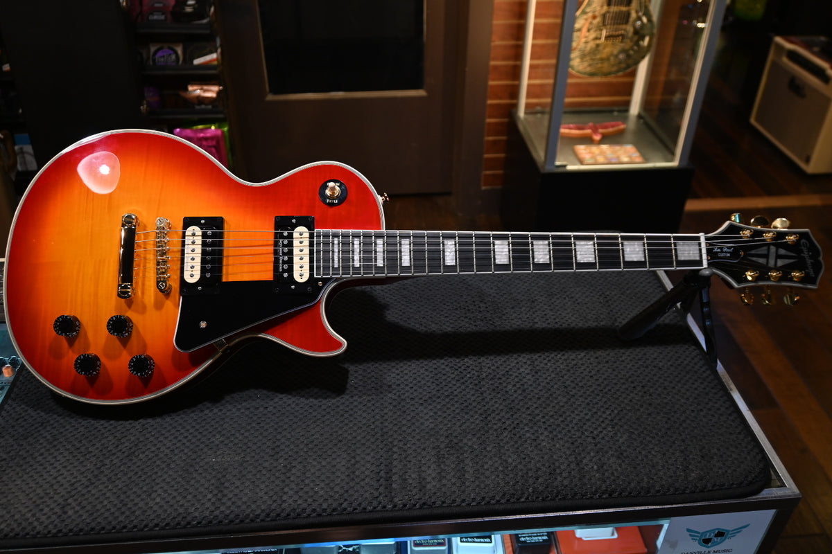 Epiphone Les Paul Custom w/ Seymour Duncan Pearly Gates 2025 - Heritage Cherry Sunburst Guitar #7118