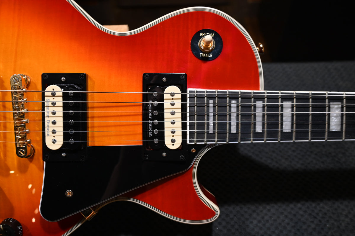 Epiphone Les Paul Custom w/ Seymour Duncan Pearly Gates 2025 - Heritage Cherry Sunburst Guitar #7118
