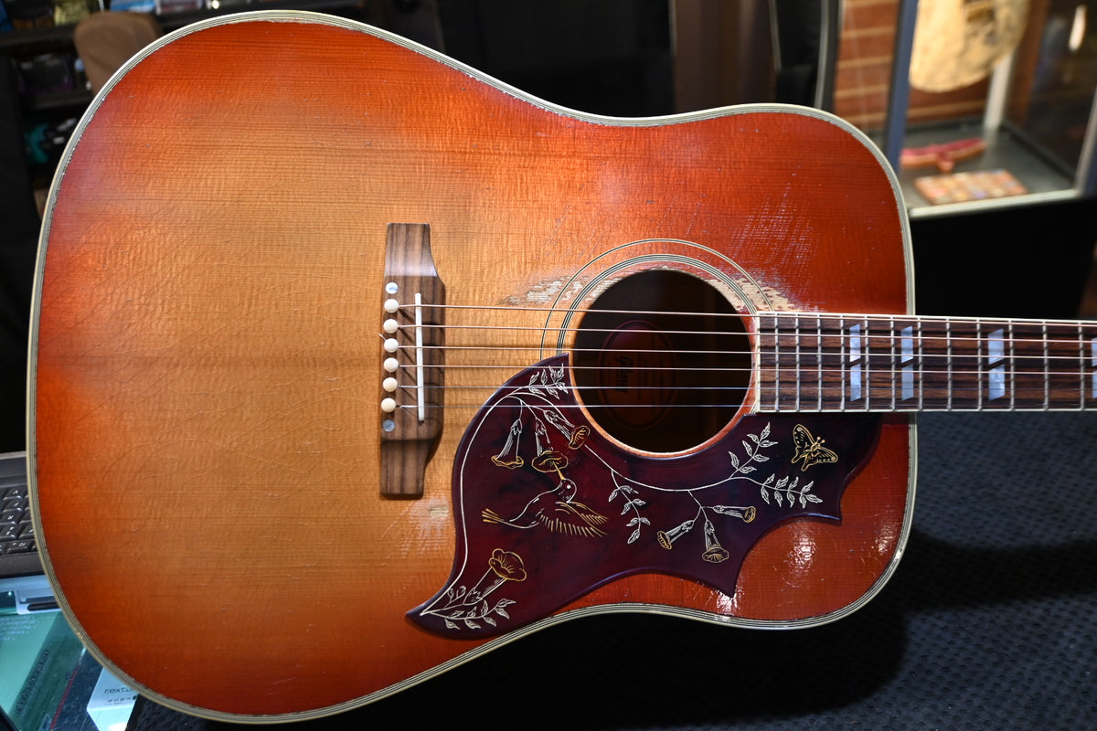 Gibson Custom Shop 1960 Hummingbird Heavy Aged - Washed Cherry Sunburst Guitar #6040