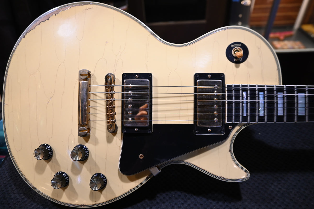 Gibson Custom Shop 70s Les Paul Custom Reissue Heavy Aged 2008 - Alpine White Guitar #3980