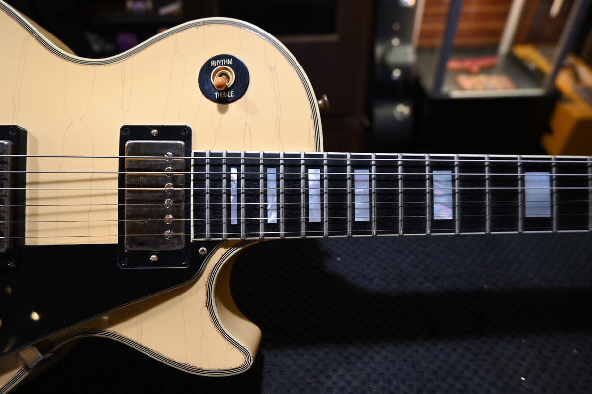 Gibson Custom Shop 70s Les Paul Custom Reissue Heavy Aged 2008 - Alpine White Guitar #3980