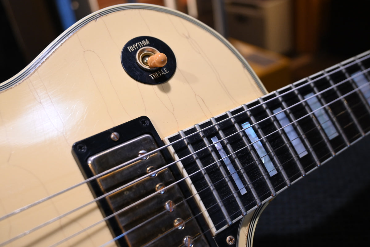 Gibson Custom Shop 70s Les Paul Custom Reissue Heavy Aged 2008 - Alpine White Guitar #3980