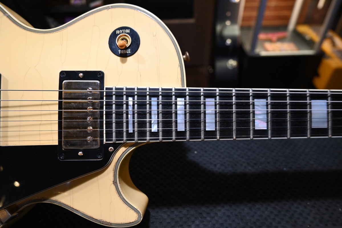 Gibson Custom Shop 70s Les Paul Custom Reissue Heavy Aged 2008 - Alpine White Guitar #3980