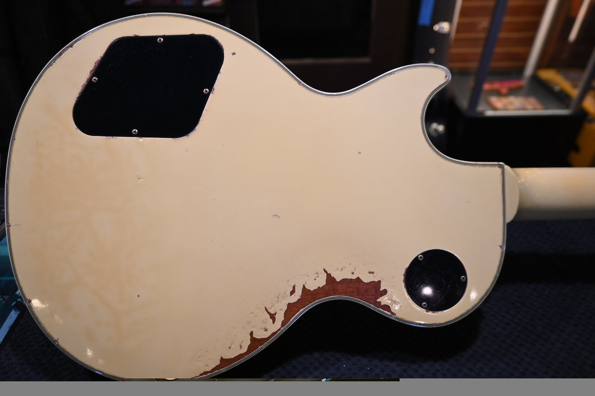 Gibson Custom Shop 70s Les Paul Custom Reissue Heavy Aged 2008 - Alpine White Guitar #3980