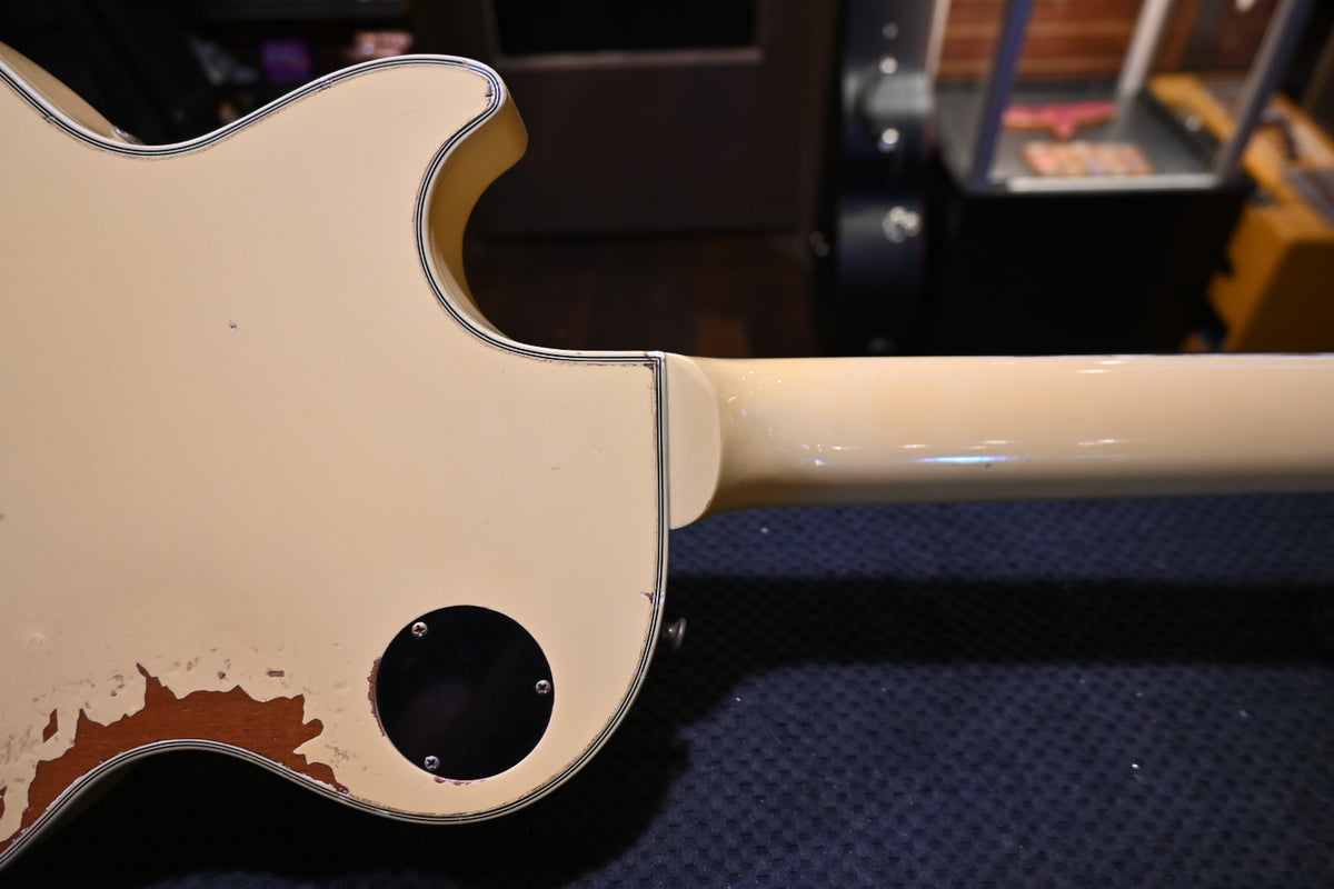 Gibson Custom Shop 70s Les Paul Custom Reissue Heavy Aged 2008 - Alpine White Guitar #3980