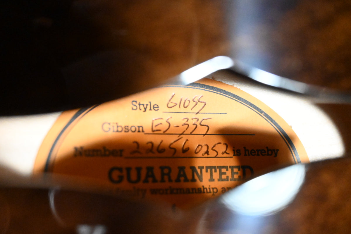 Gibson ES-335 60s - Dark Walnut Guitar #0252 - Danville Music
