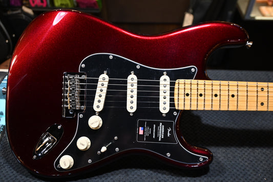 Fender American Professional Stratocaster Maple - Oxblood Guitar #2980 - Danville Music