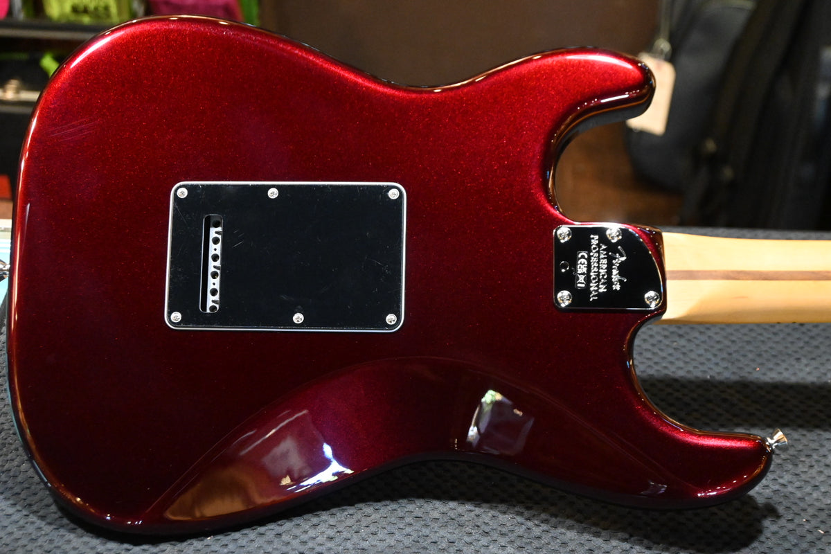 Fender American Professional Stratocaster Maple - Oxblood Guitar #2980 - Danville Music