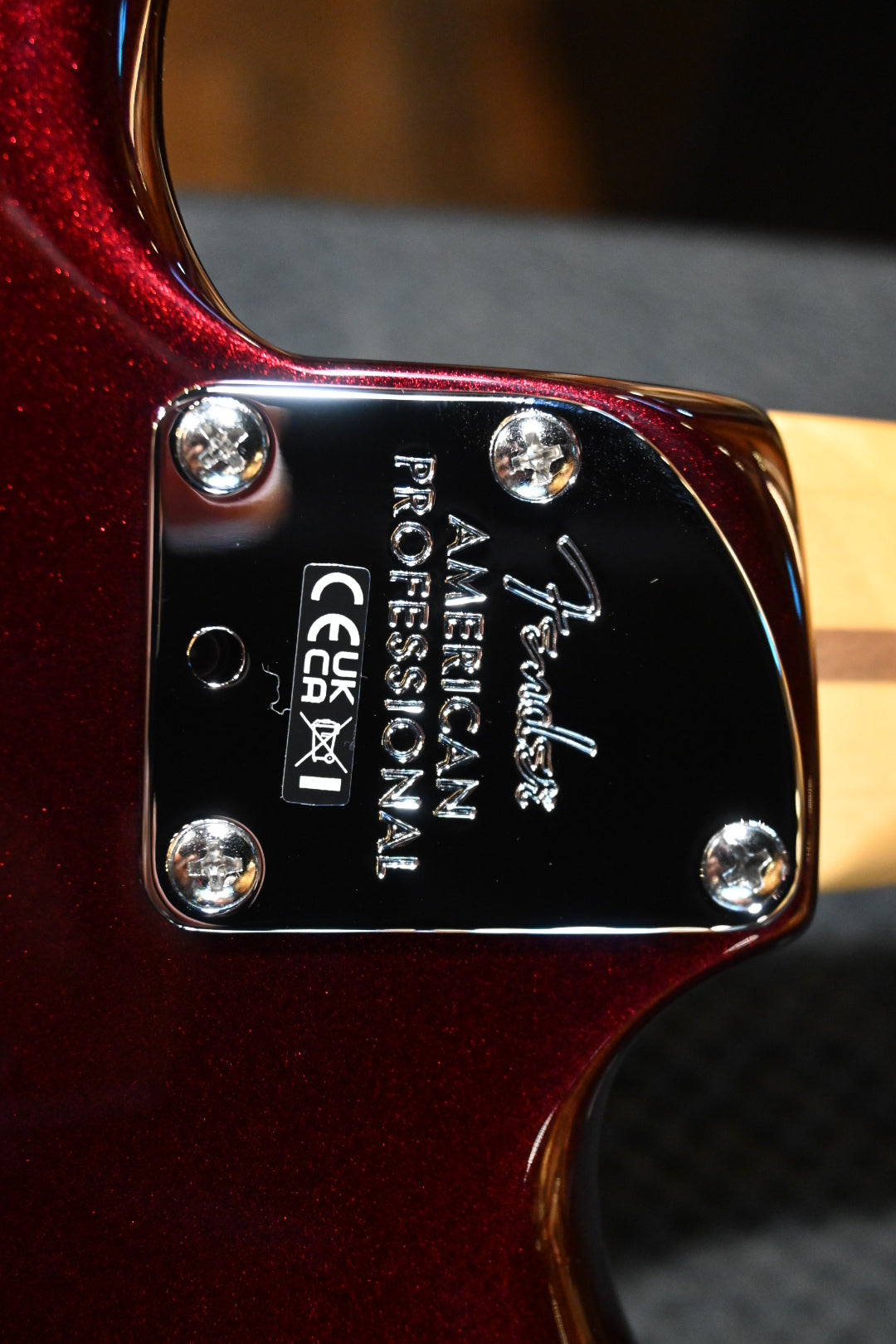 Fender American Professional Stratocaster Maple - Oxblood Guitar #2980 - Danville Music