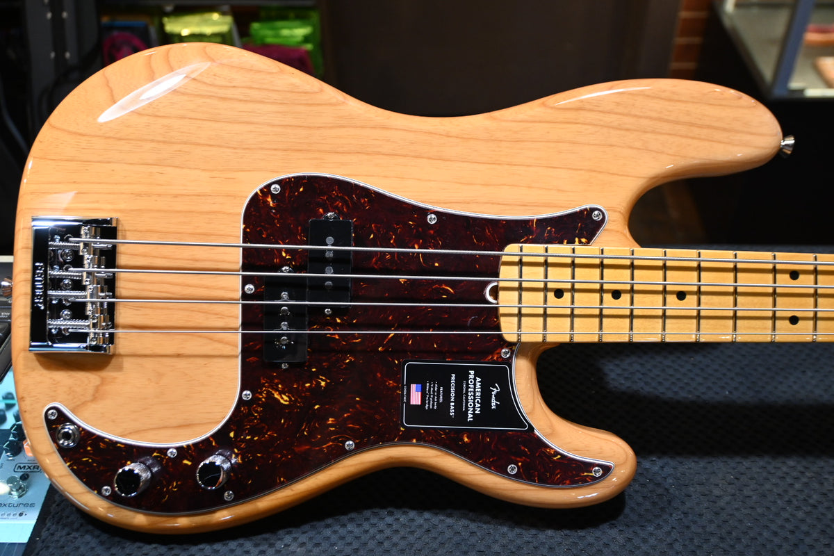 Fender American Professional Precision Bass Maple - Natural Guitar #1048 - Danville Music