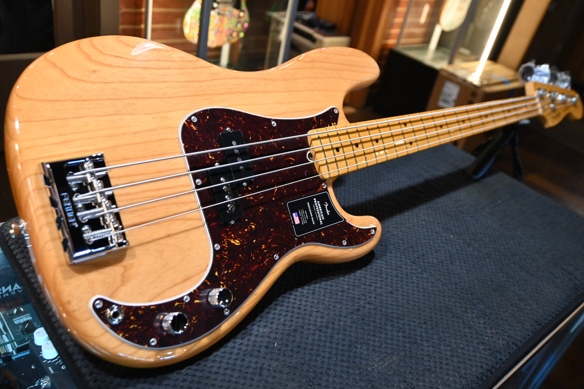 Fender American Professional Precision Bass Maple - Natural Guitar #1048 - Danville Music
