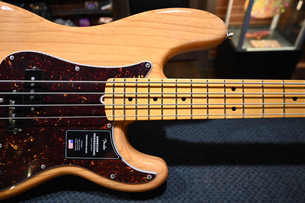 Fender American Professional Precision Bass Maple - Natural Guitar #1048 - Danville Music
