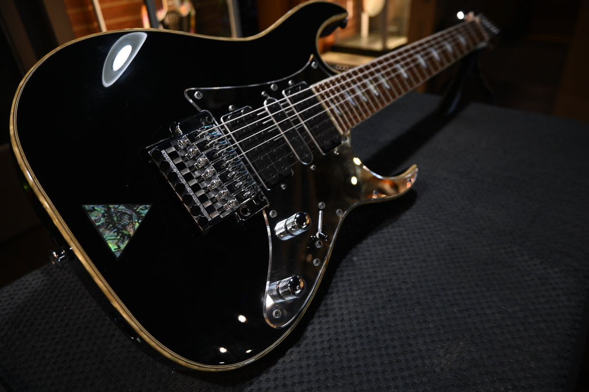 Ibanez UV777P-BK Steve Vai 1999 - Black Guitar #3196 - Danville Music