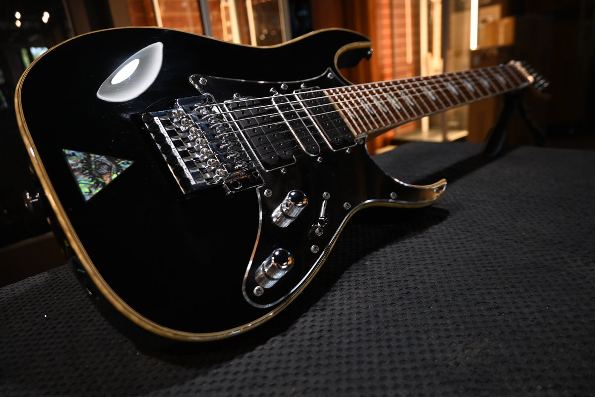 Ibanez UV777P-BK Steve Vai 1999 - Black Guitar #3196 - Danville Music