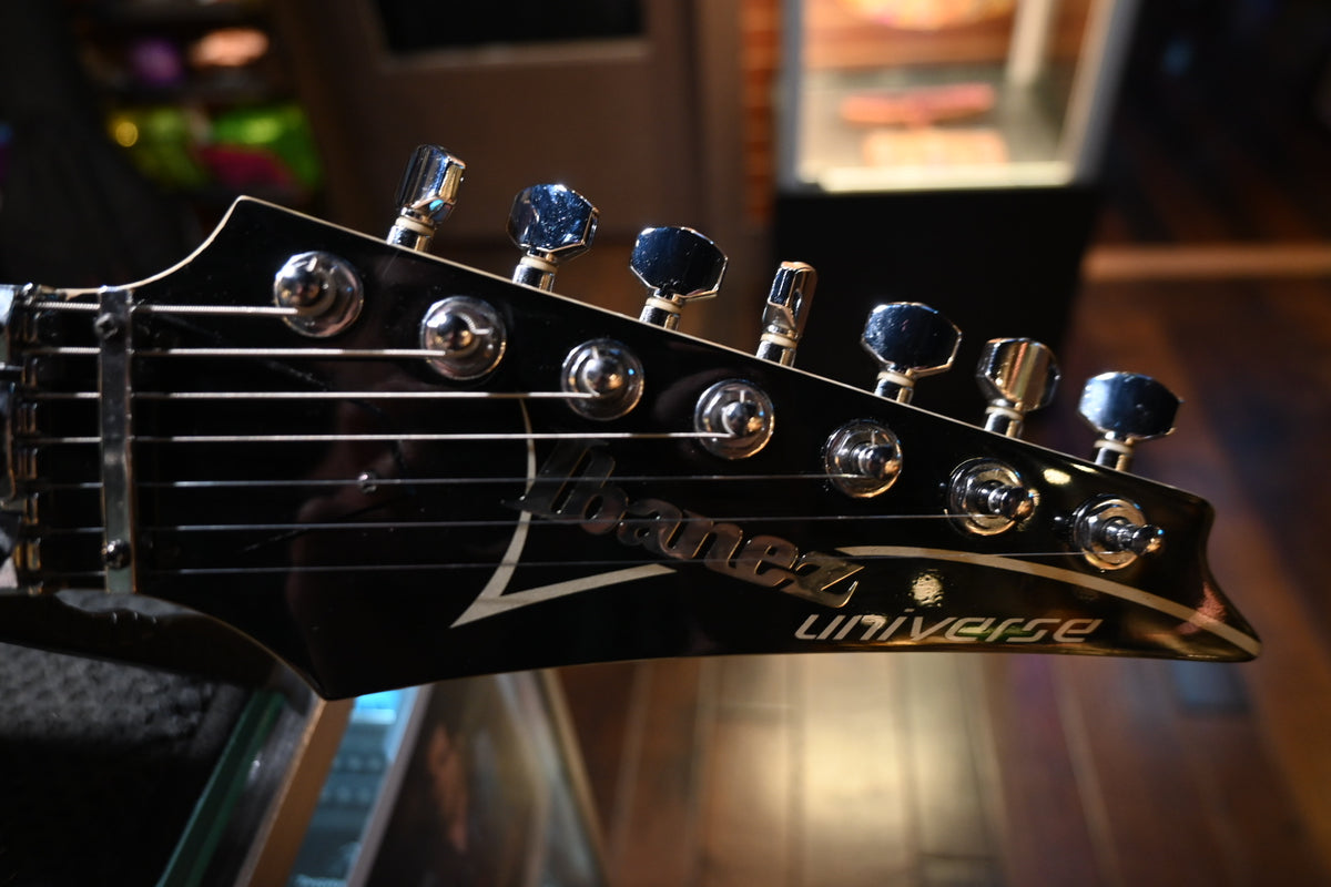 Ibanez UV777P-BK Steve Vai 1999 - Black Guitar #3196 - Danville Music