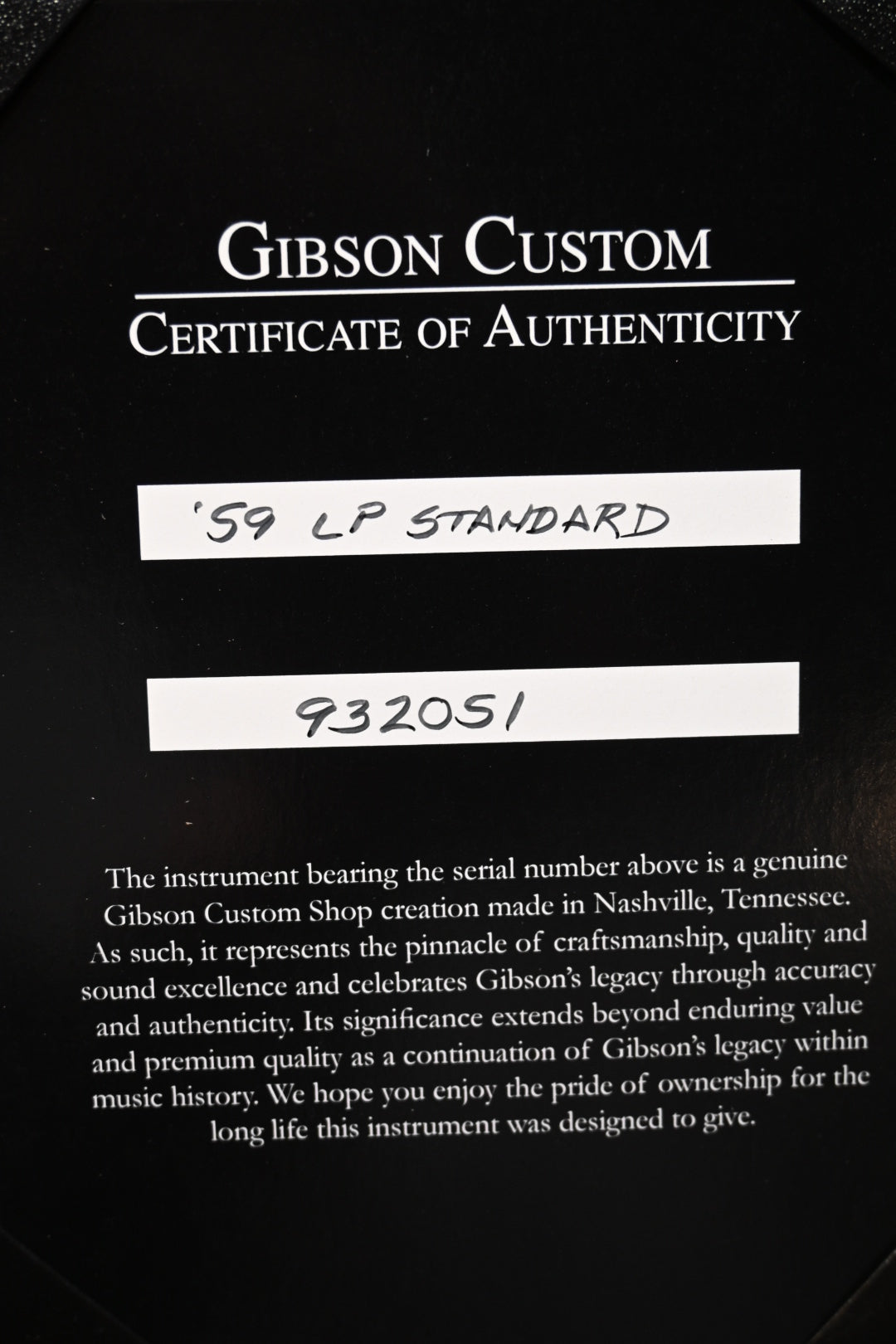Gibson Custom Shop 1959 Les Paul Standard Reissue VOS 2023 - Dirty Lemon Guitar #2051