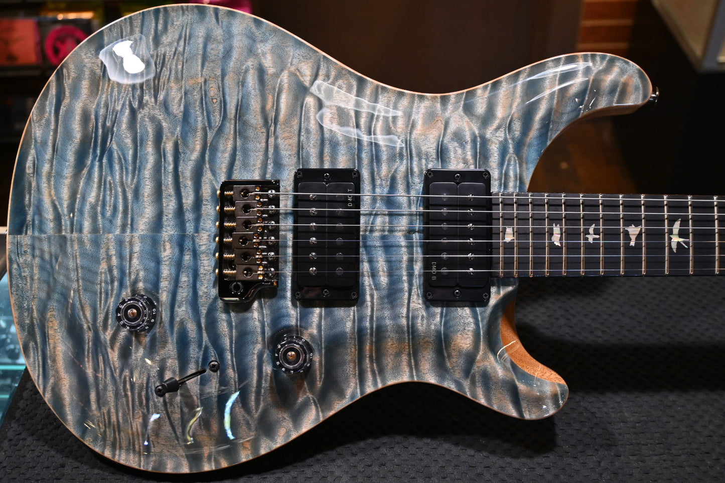 PRS Custom 24 Artist Grade Top Private Stock Color Limited Edition - Faded Indigo Guitar #9365