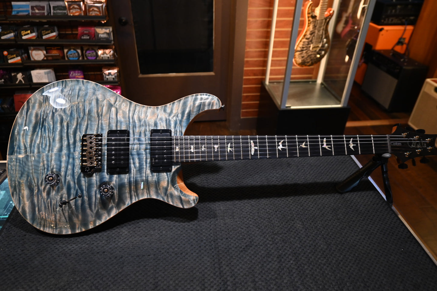 PRS Custom 24 Artist Grade Top Private Stock Color Limited Edition - Faded Indigo Guitar #9365