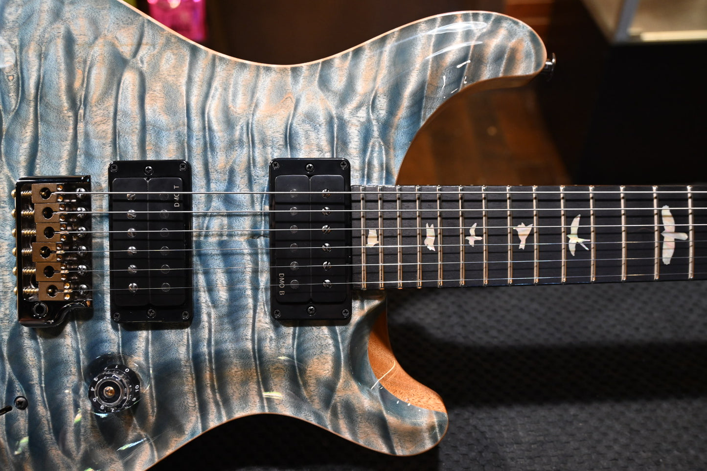 PRS Custom 24 Artist Grade Top Private Stock Color Limited Edition - Faded Indigo Guitar #9365