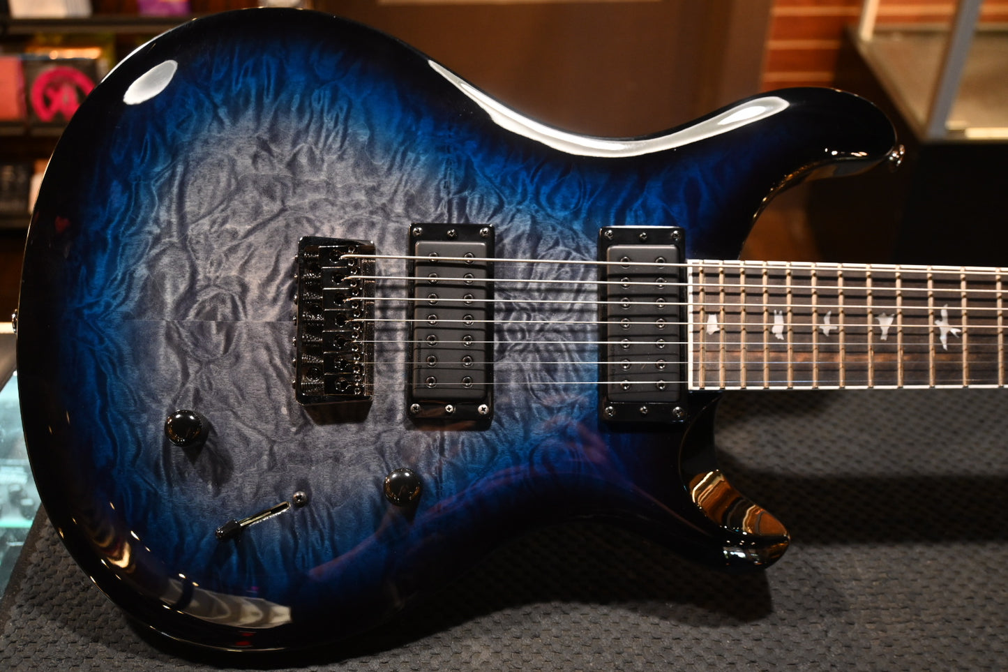 PRS SE Holcomb SVN 2023 - Holcomb Blue Burst Guitar #0128