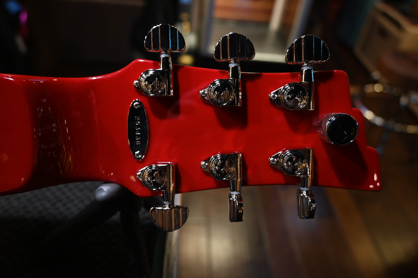 Duesenberg Alliance Paul Franklin Lapsteel - Red & Vintage White Guitar #3436