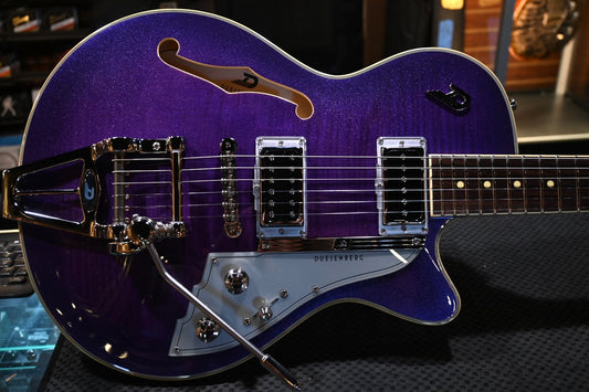 Duesenberg Starplayer TV - Galaxy Burst Purple Guitar #5980