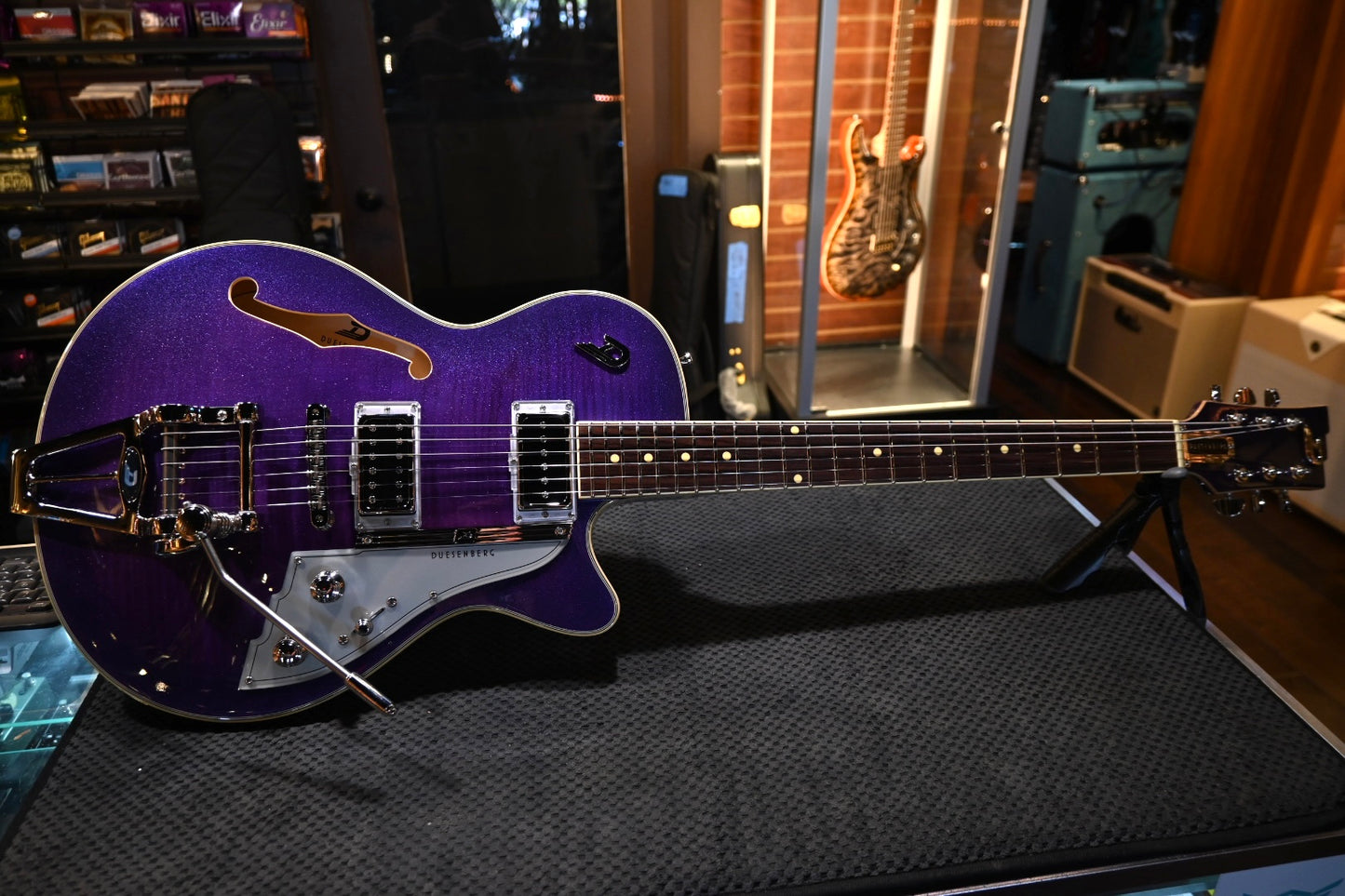 Duesenberg Starplayer TV - Galaxy Burst Purple Guitar #5980