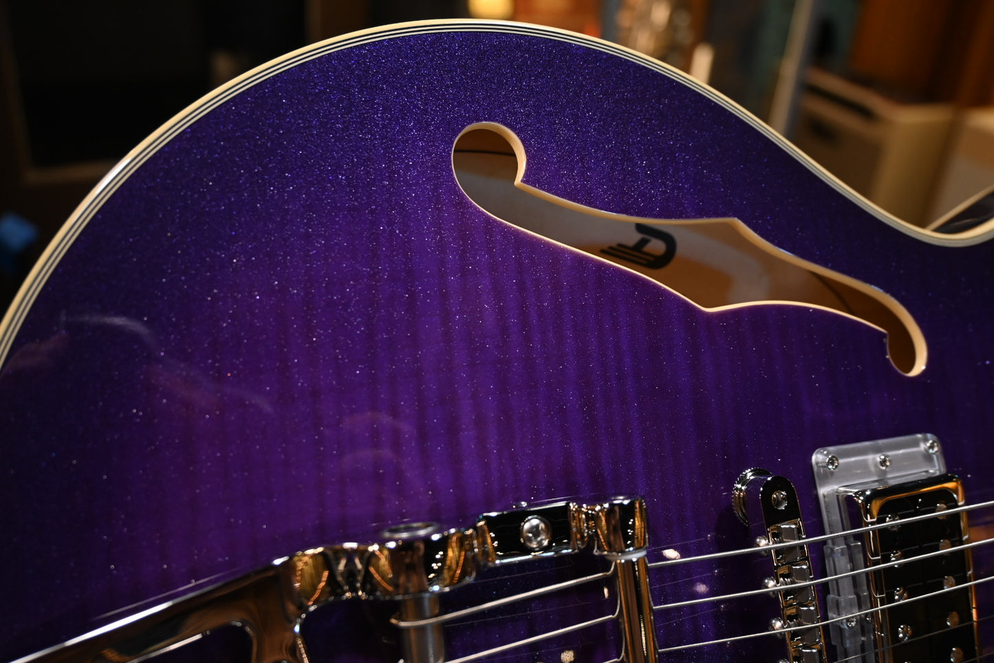 Duesenberg Starplayer TV - Galaxy Burst Purple Guitar #5980