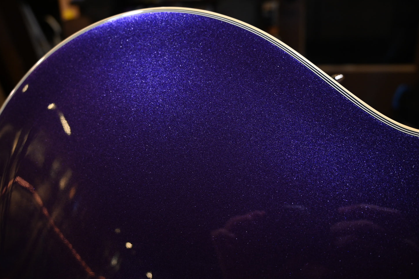 Duesenberg Starplayer TV - Galaxy Burst Purple Guitar #5980