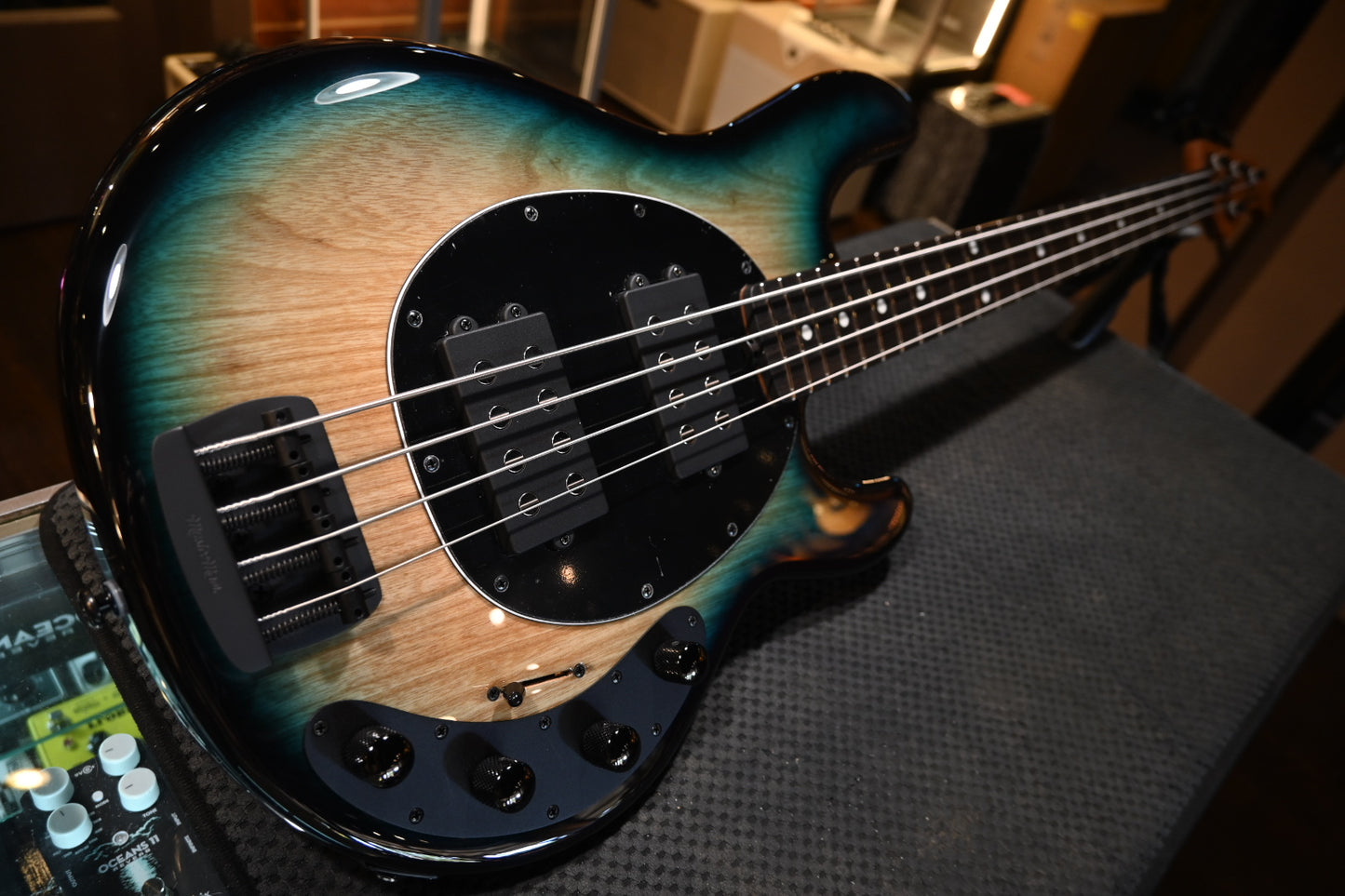 Ernie Ball Music Man Stingray Special HH - Mean Blue Burst Bass Guitar #2965
