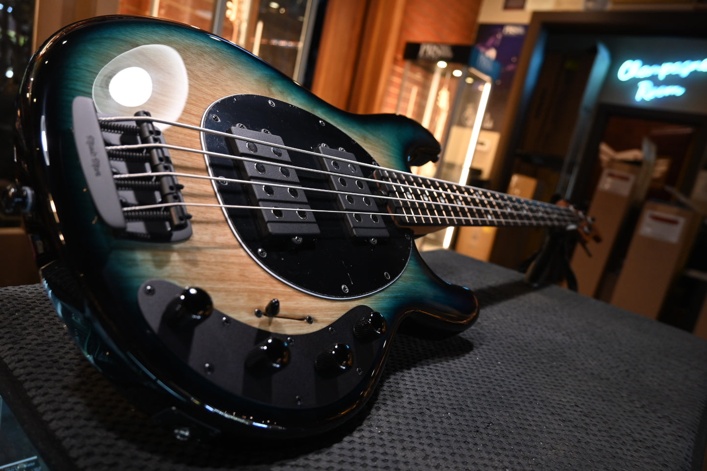 Ernie Ball Music Man Stingray Special HH - Mean Blue Burst Bass Guitar #2965