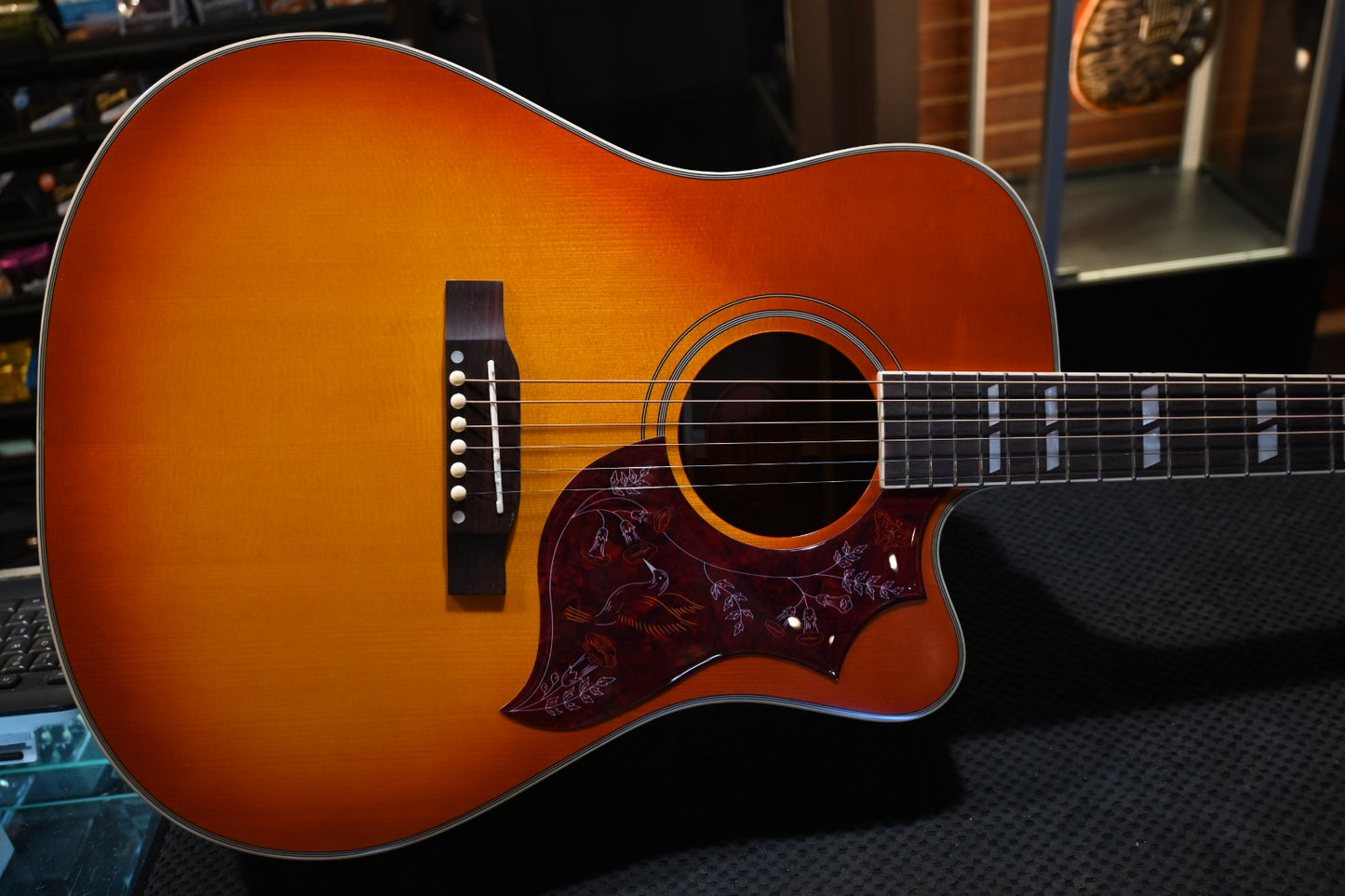 Epiphone Inspired by Gibson Hummingbird Standard EC - Cherry Sunburst Guitar #1158