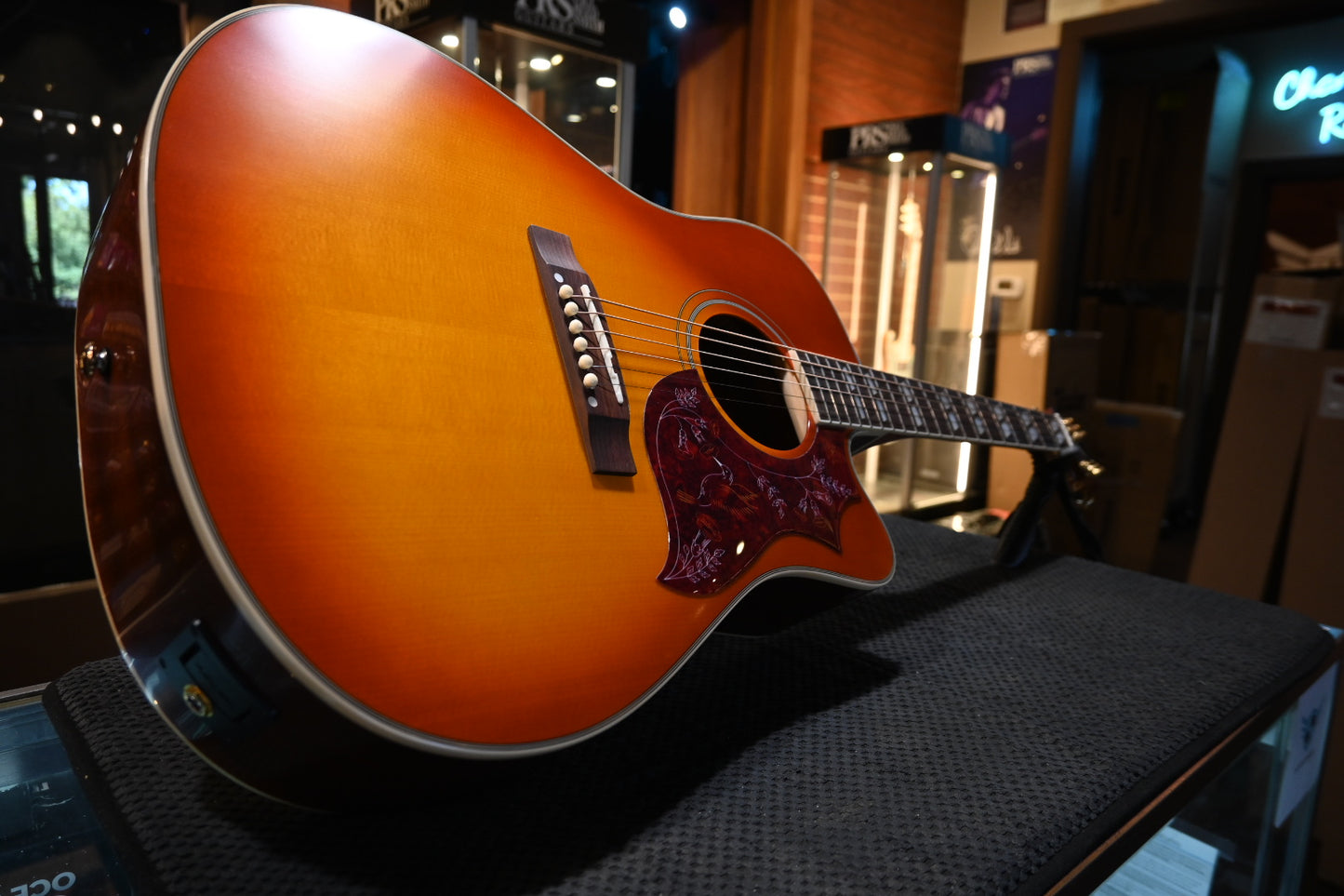 Epiphone Inspired by Gibson Hummingbird Standard EC - Cherry Sunburst Guitar #1158