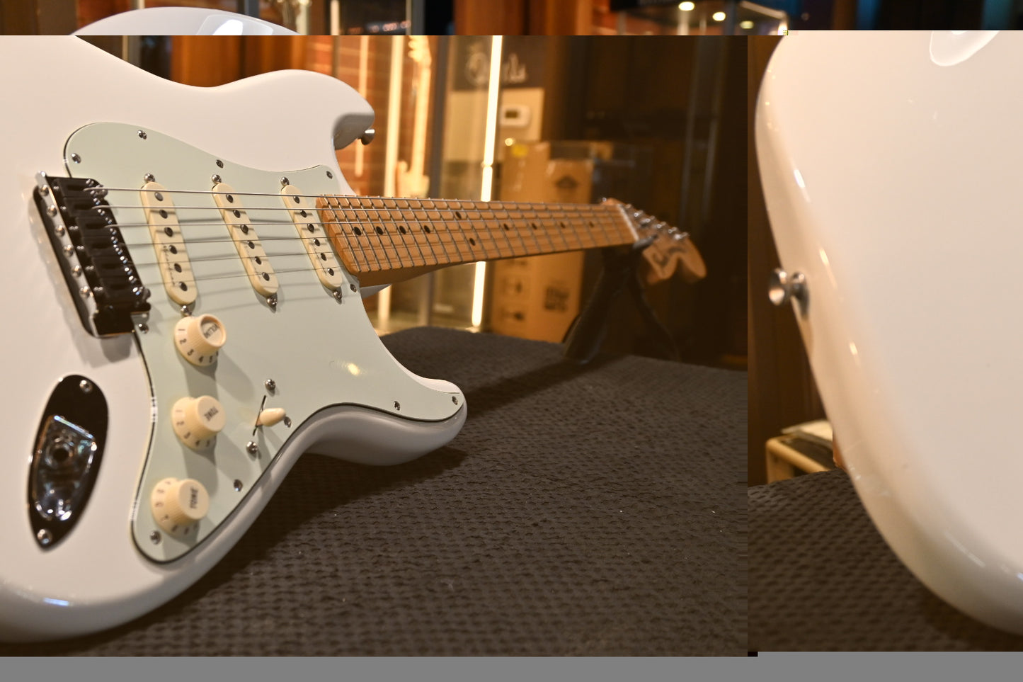 Fender Deluxe Roadhouse Stratocaster 2017 - Olympic White Guitar #9907