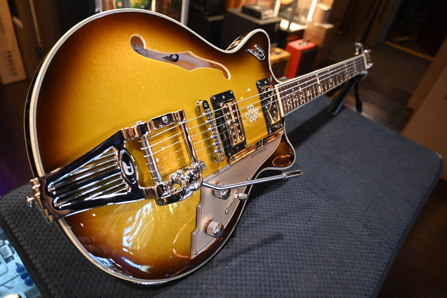 Duesenberg Alliance Series Joe Walsh Signature - Gold Burst Guitar #3424