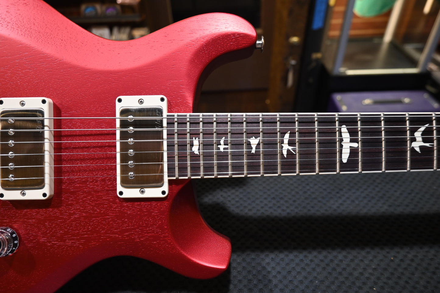 PRS S2 Mira 594 Satin - Candy Apple Red Guitar #4429 - Danville Music