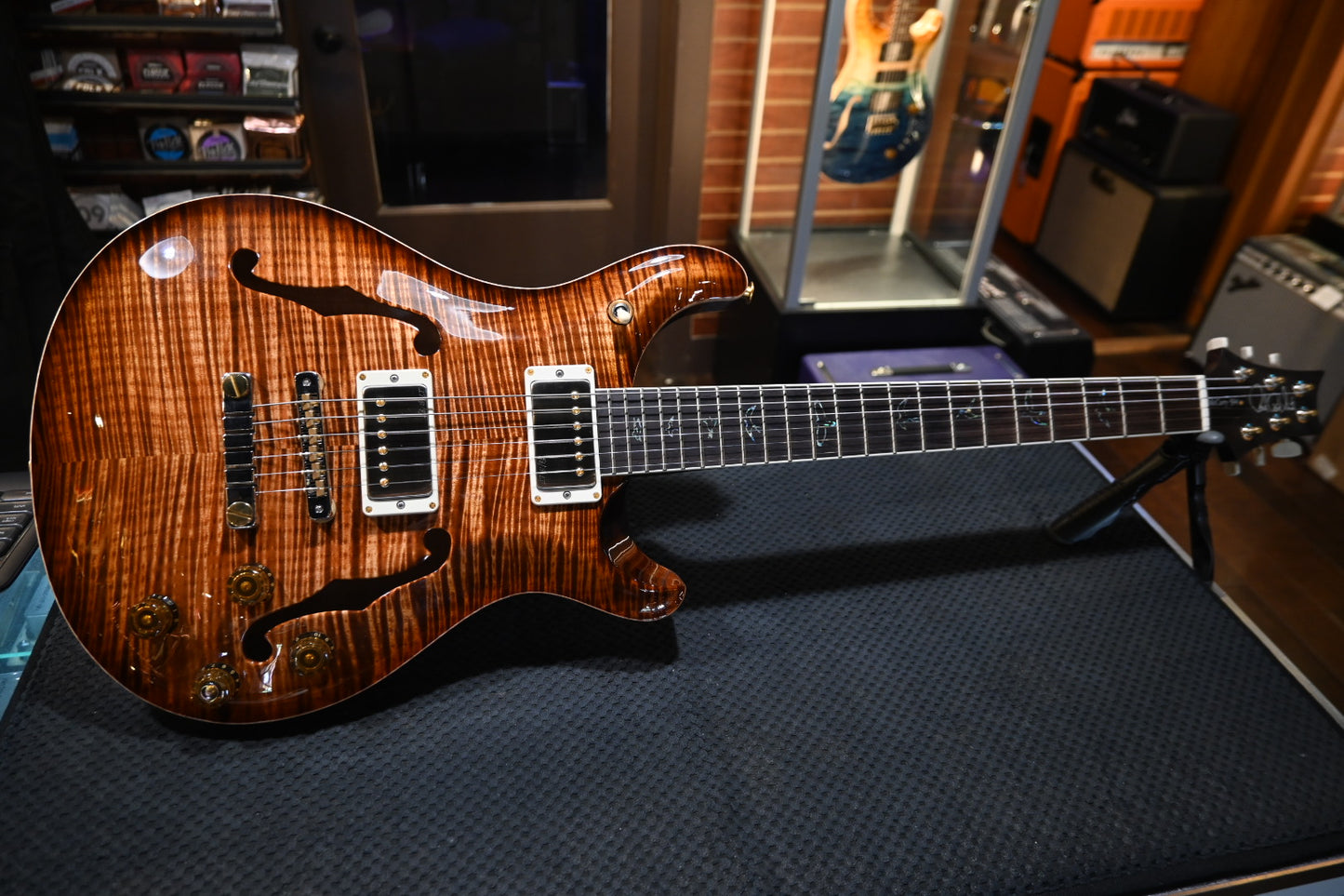 PRS Wood Library McCarty 594 Hollowbody II 10-Top 2024 - Copperhead Burst Guitar #4286 - Danville Music