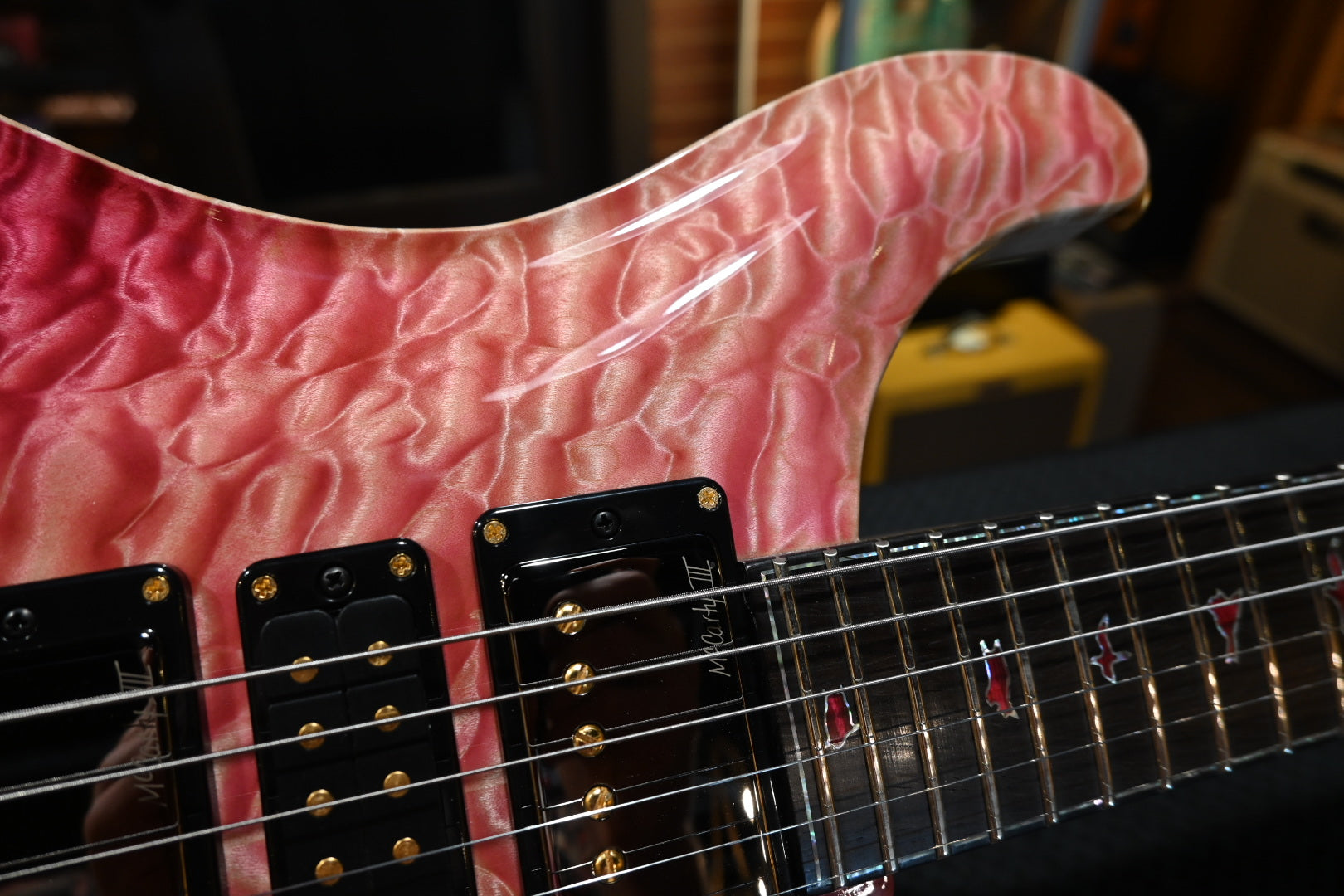 PRS Private Stock Custom 24 - Raspberry Reverse Dragon’s Breath Guitar #12249 - Danville Music