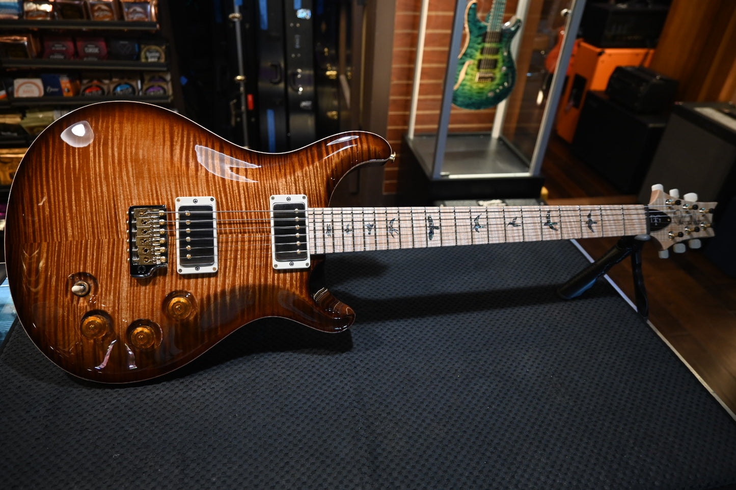 PRS Wood Library DGT 10-Top Figured Maple - Copperhead Burst Guitar #3701 - Danville Music